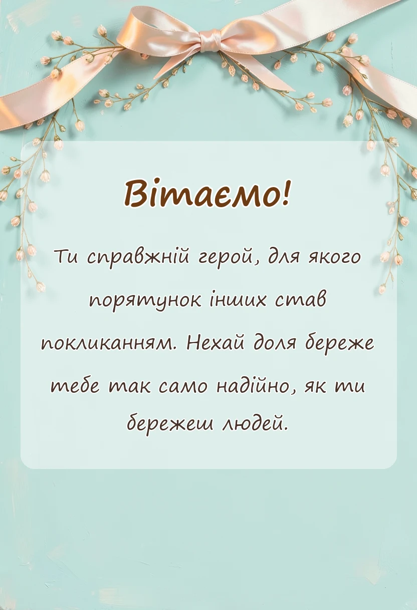 унікальна листівка - картинка з днем рятівника