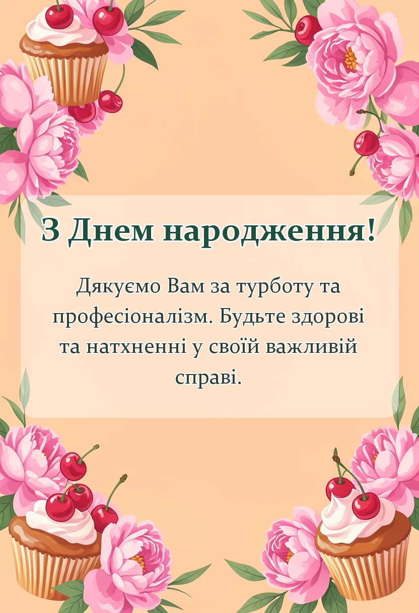 вітальна листівка - картинки сімейному лікарю