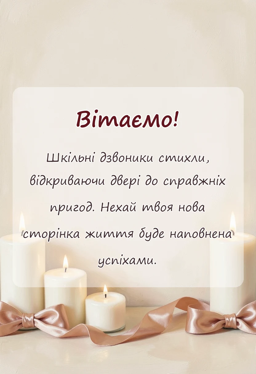 унікальна листівка - картинки з закінченням школи