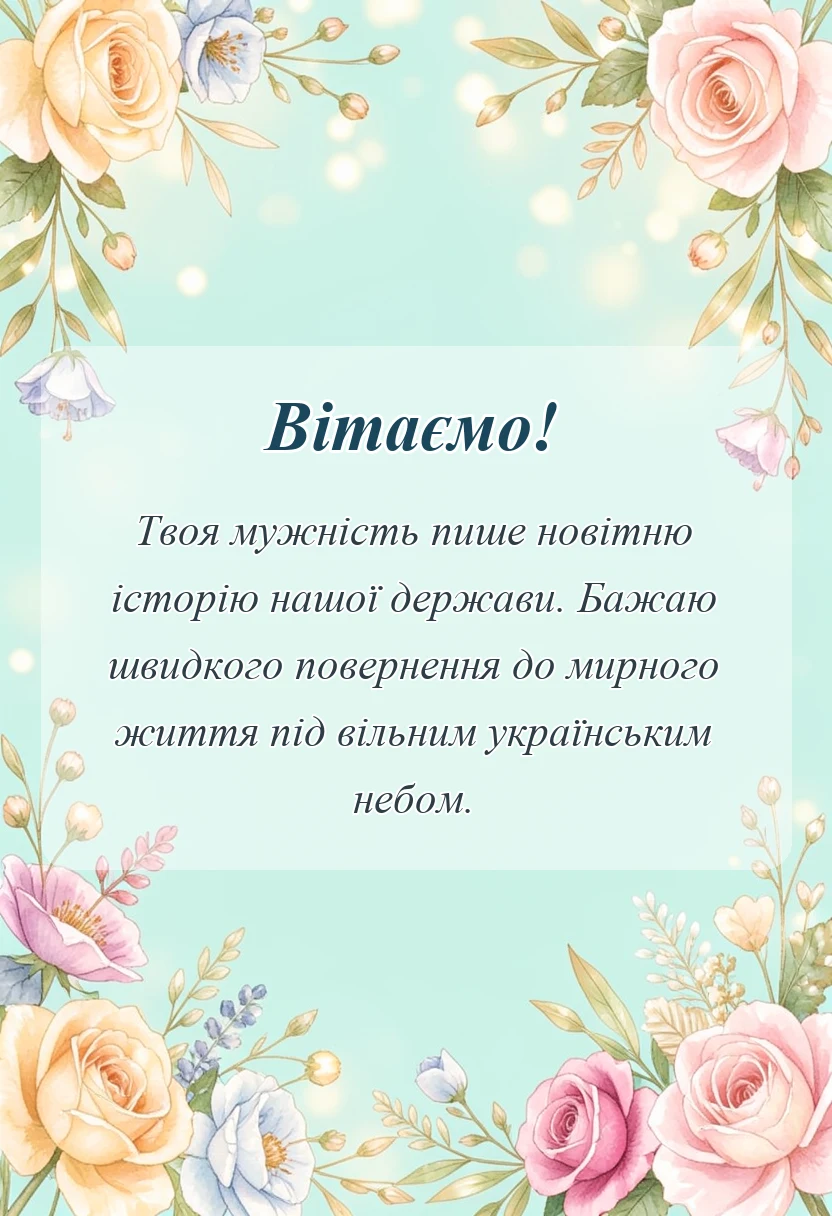 унікальна листівка - що можна побажати зсу своїми словами