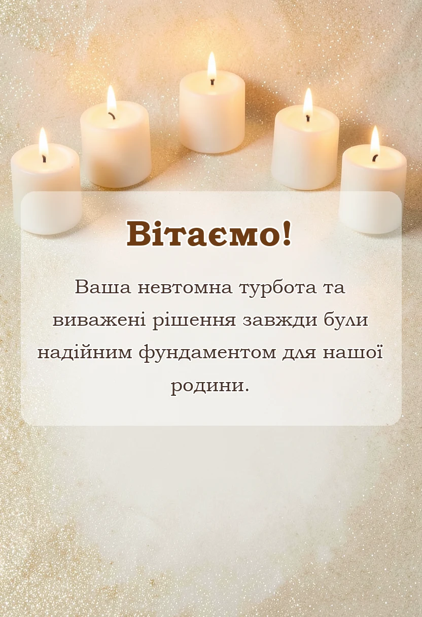 листівка з побажанням - слова подяки татові