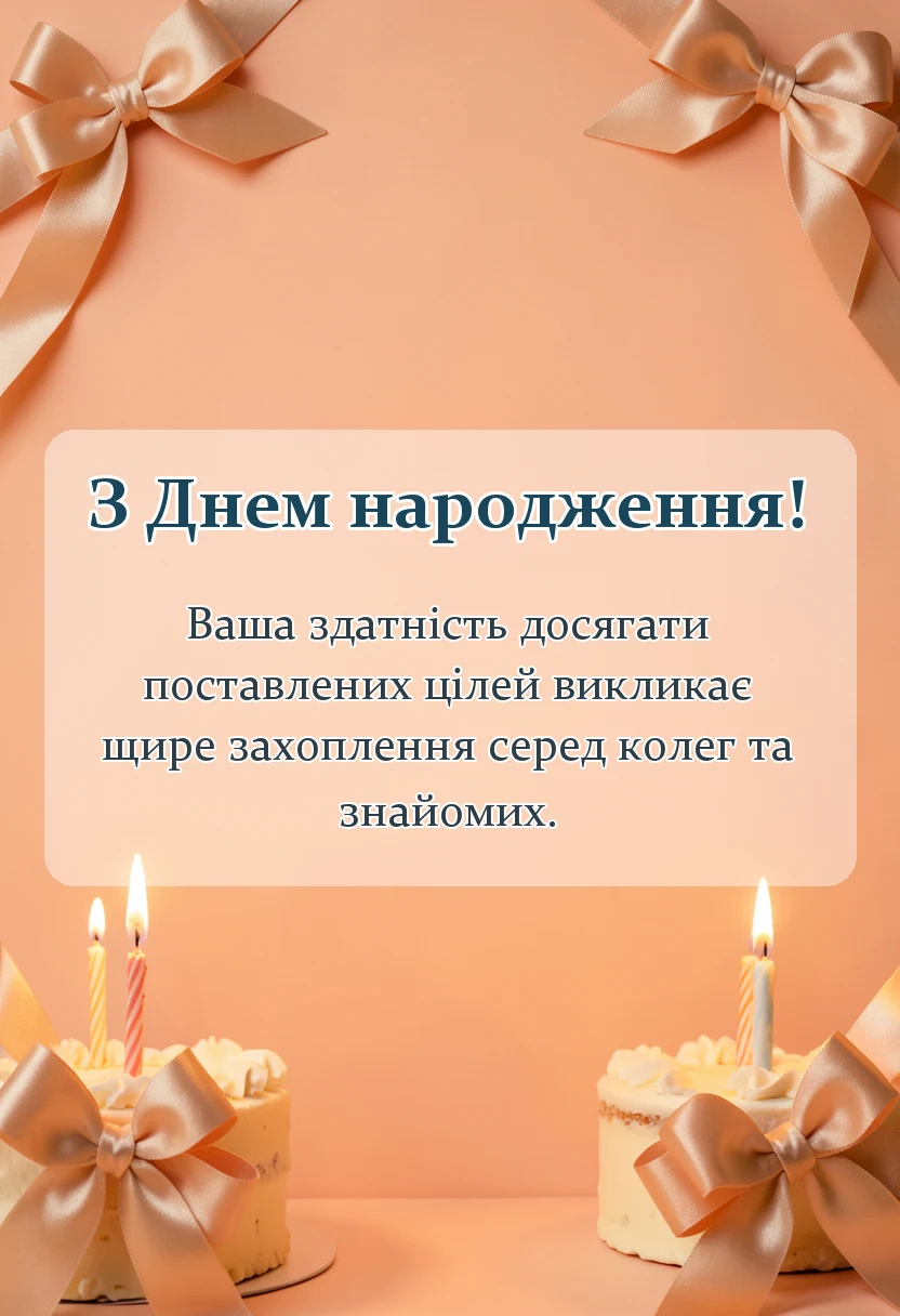 листівка з побажанням - привітання з днем народження картинки українською