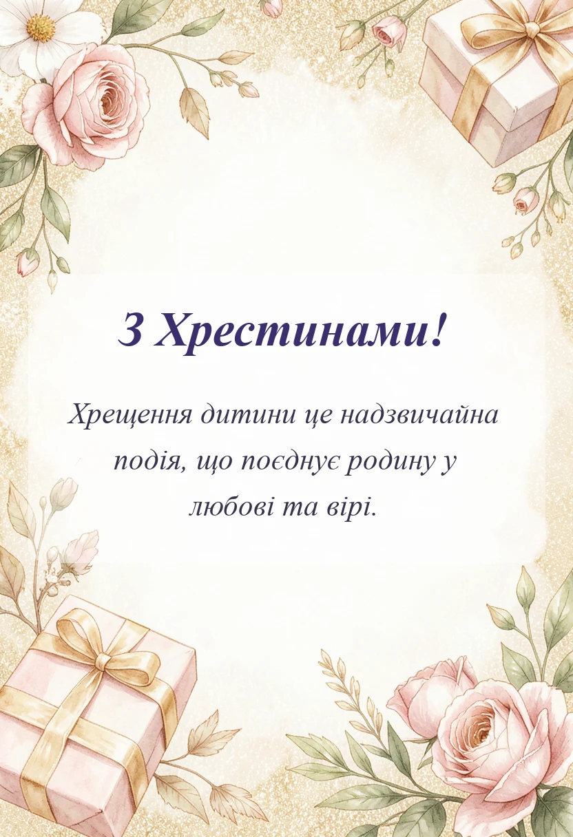 святкова картинка: картинки на хрестини