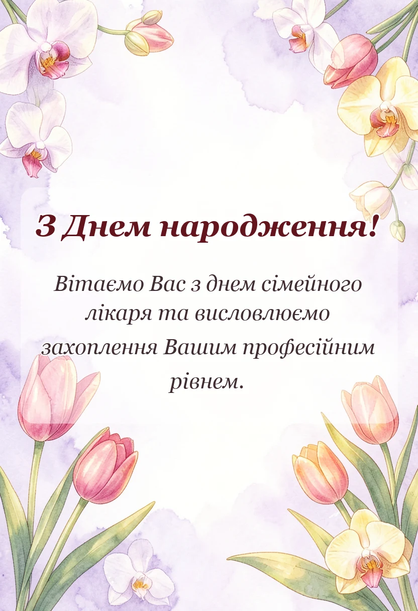 красива листівка: картинки сімейному лікарю