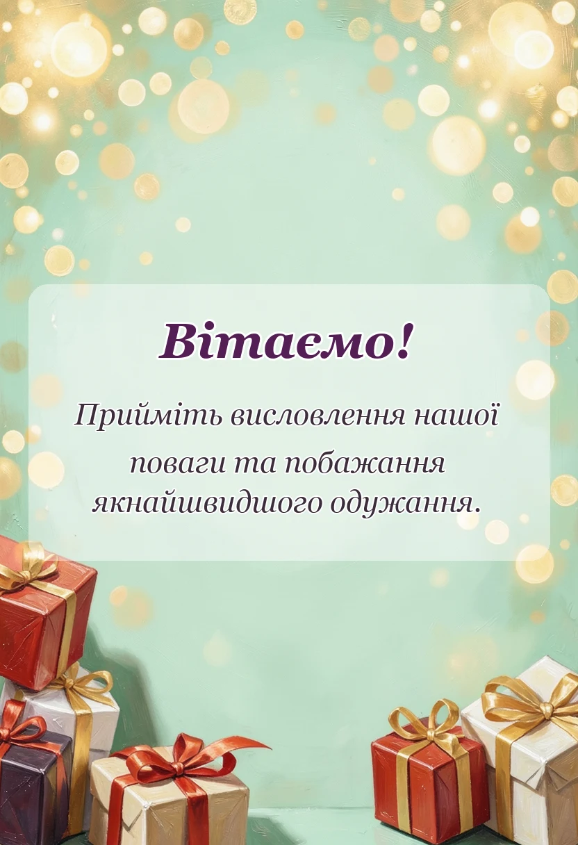 вітальна листівка - побажання здоров'я картинки