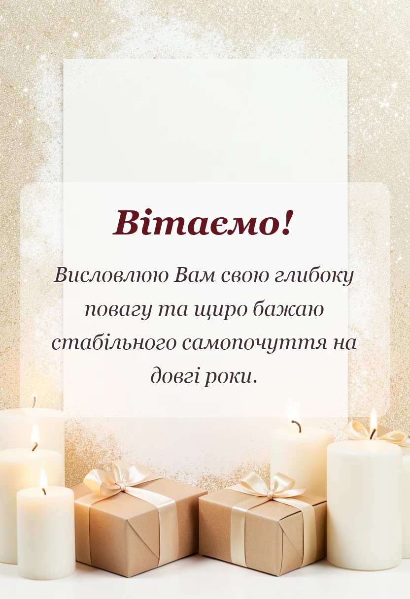 унікальна листівка - побажання здоров'я і добра