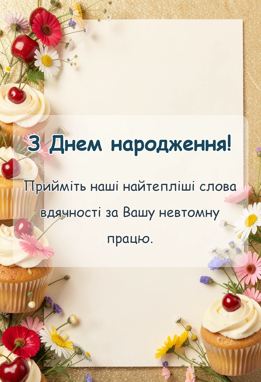 святкова картинка: подяка вчительці від батьків своїми словами