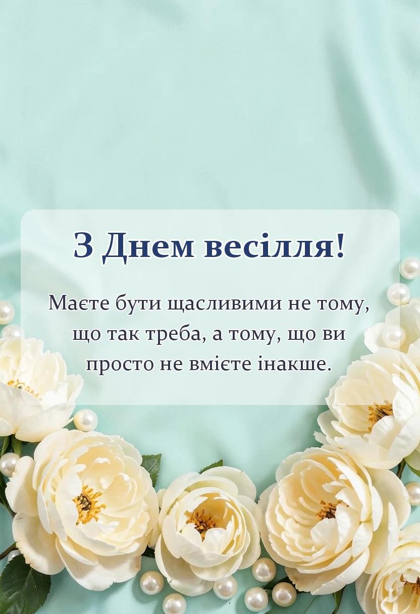 вітальна листівка - привітання на весілля своїми словами до сліз