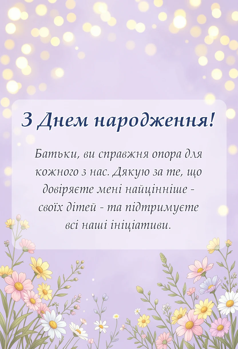 унікальна листівка - подяка батькам за співпрацю щирі слова та зразки
