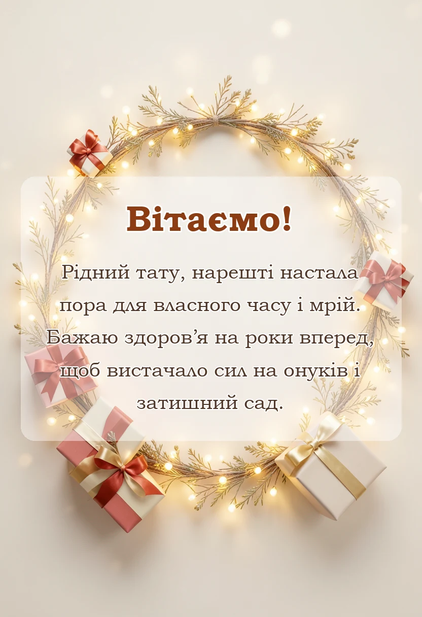 красива листівка: вірш про пенсію