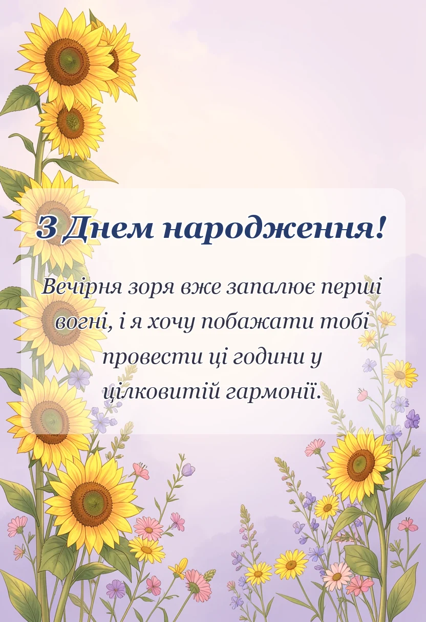 унікальна листівка - доброго вечора картинки українською