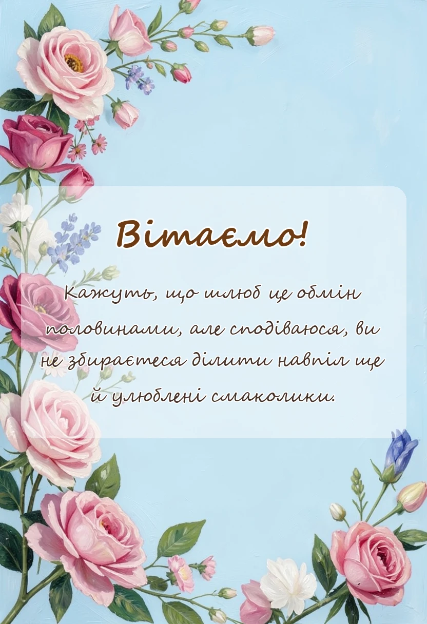 листівка з побажанням - привітання із заручинами