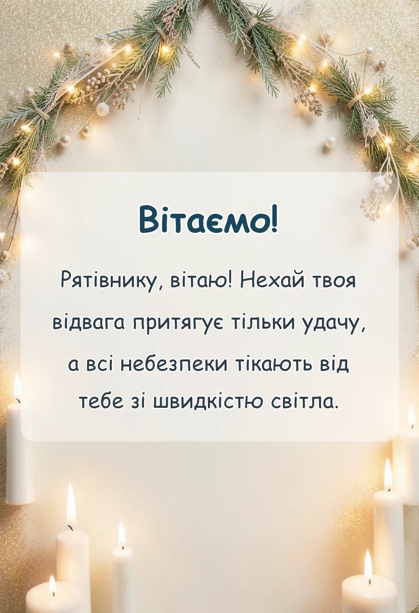 вітальна листівка - картинка з днем рятівника