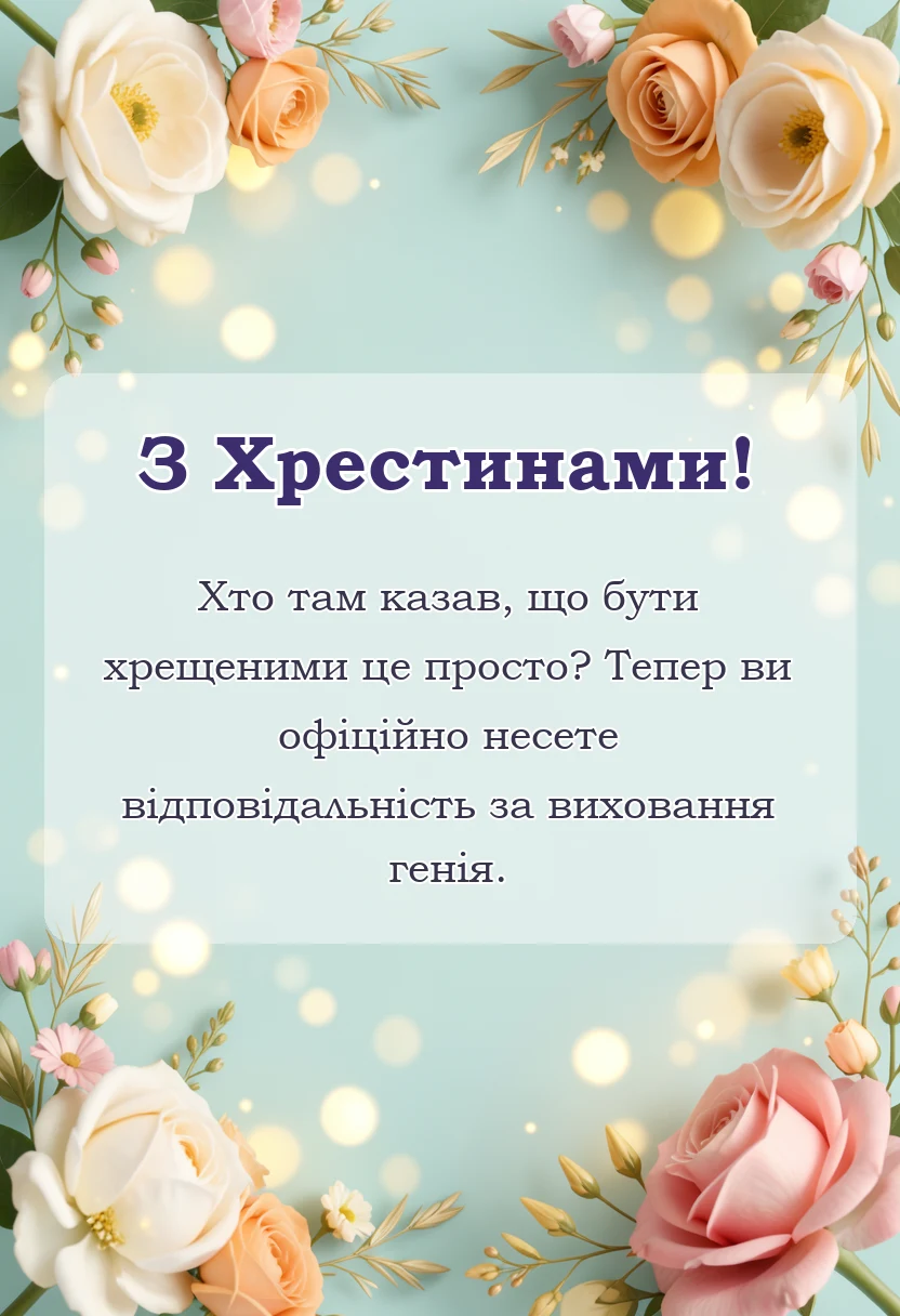 вітальна листівка - картинки на хрестини