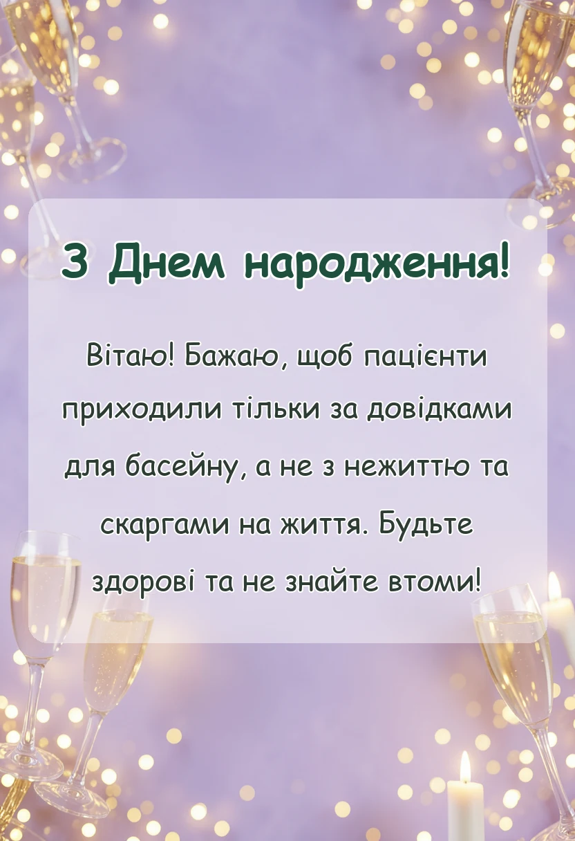 унікальна листівка - картинки сімейному лікарю