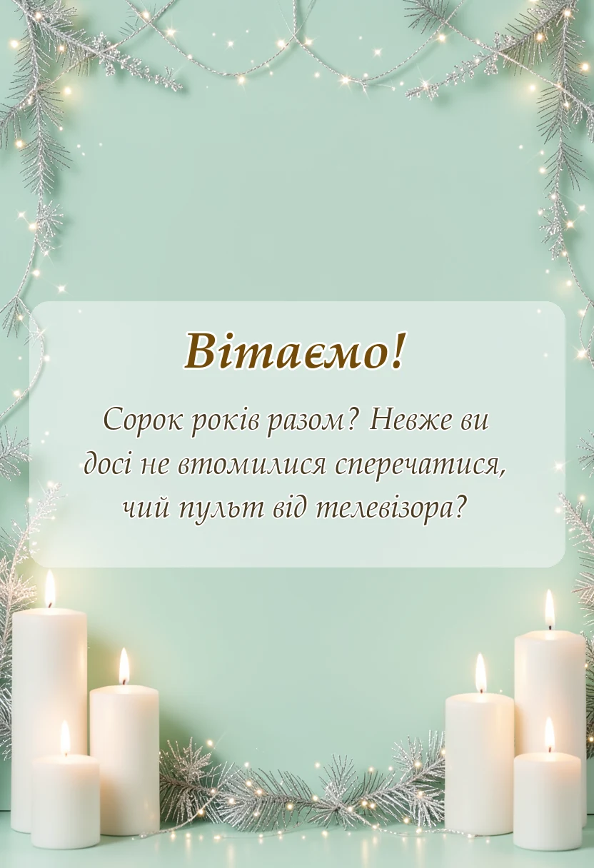 листівка з побажанням - привітання з 40 роками весілля картинки