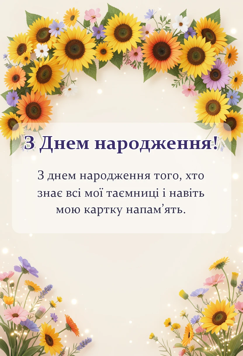 красива листівка: привітання сімейному лікарю своїми словами