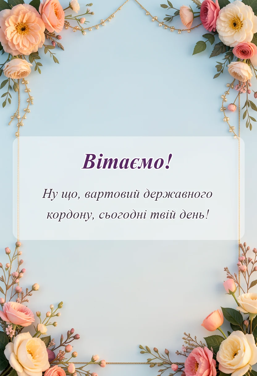 листівка з побажанням - міжнародний день митника привітання