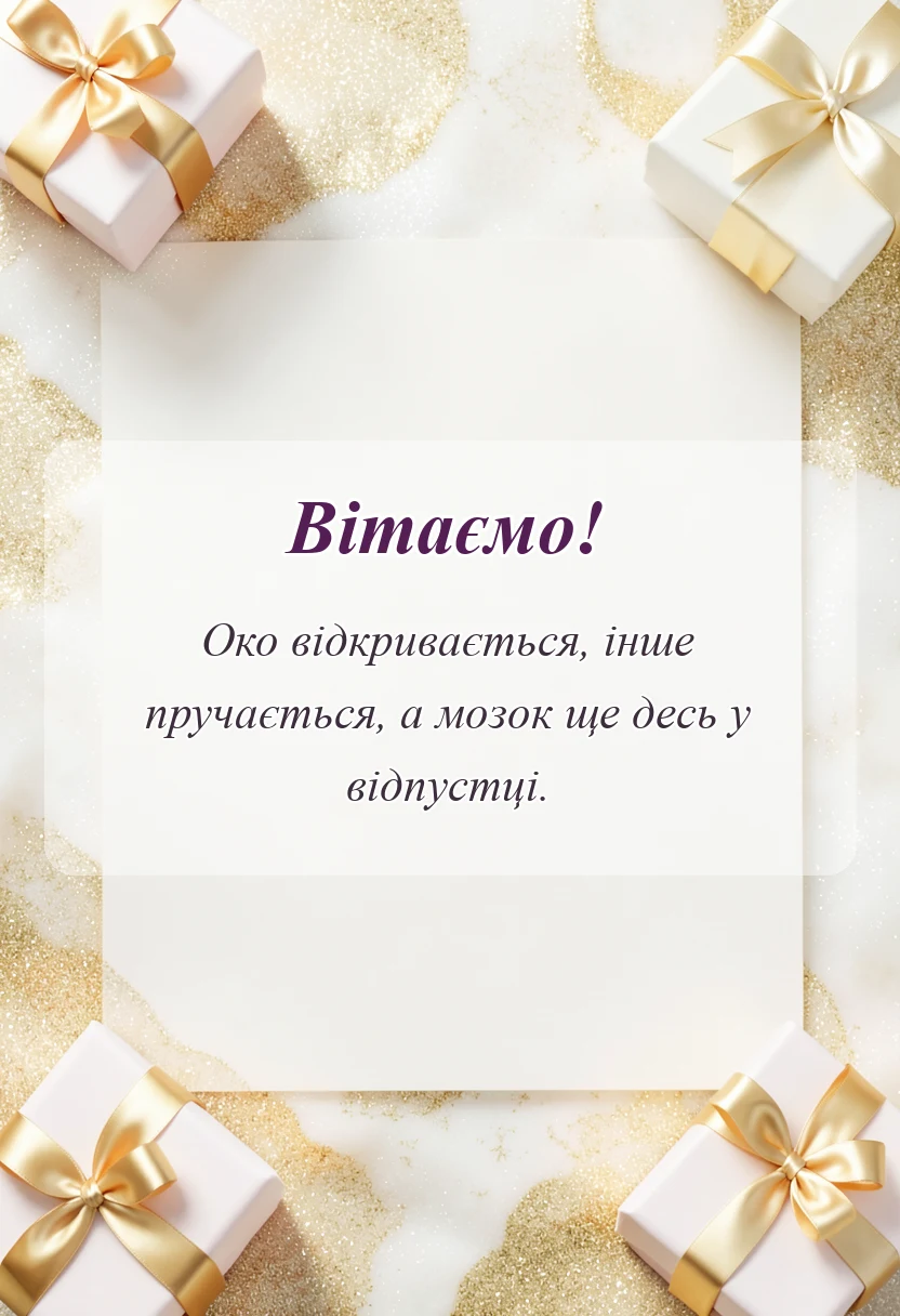 вітальна листівка - привітання з добрим ранком своїми словами