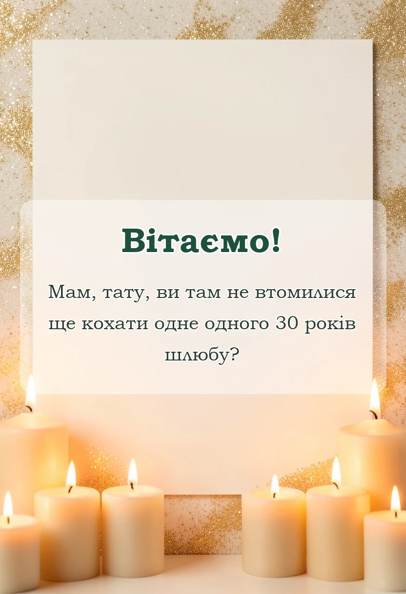 святкова картинка: привітання з річницею весілля батькам