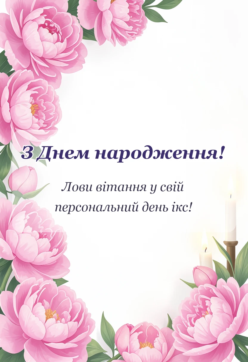 красива листівка: привітання з днем народження підлітку