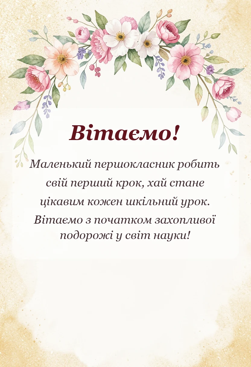 красива листівка: картинки з першим вересня