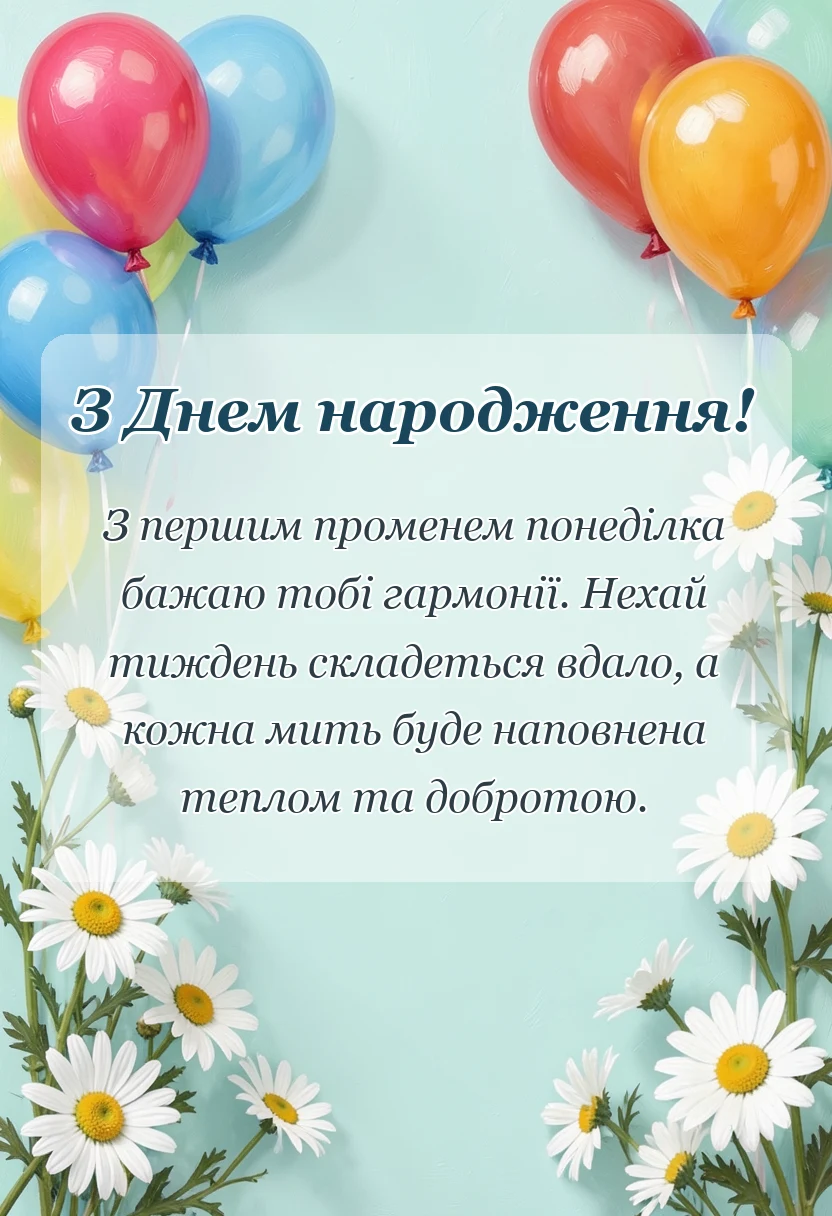 святкова картинка: гарного понеділка та вдалого тижня картинки