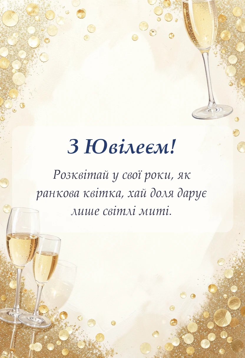 красива листівка: картинки з ювілеєм жінці
