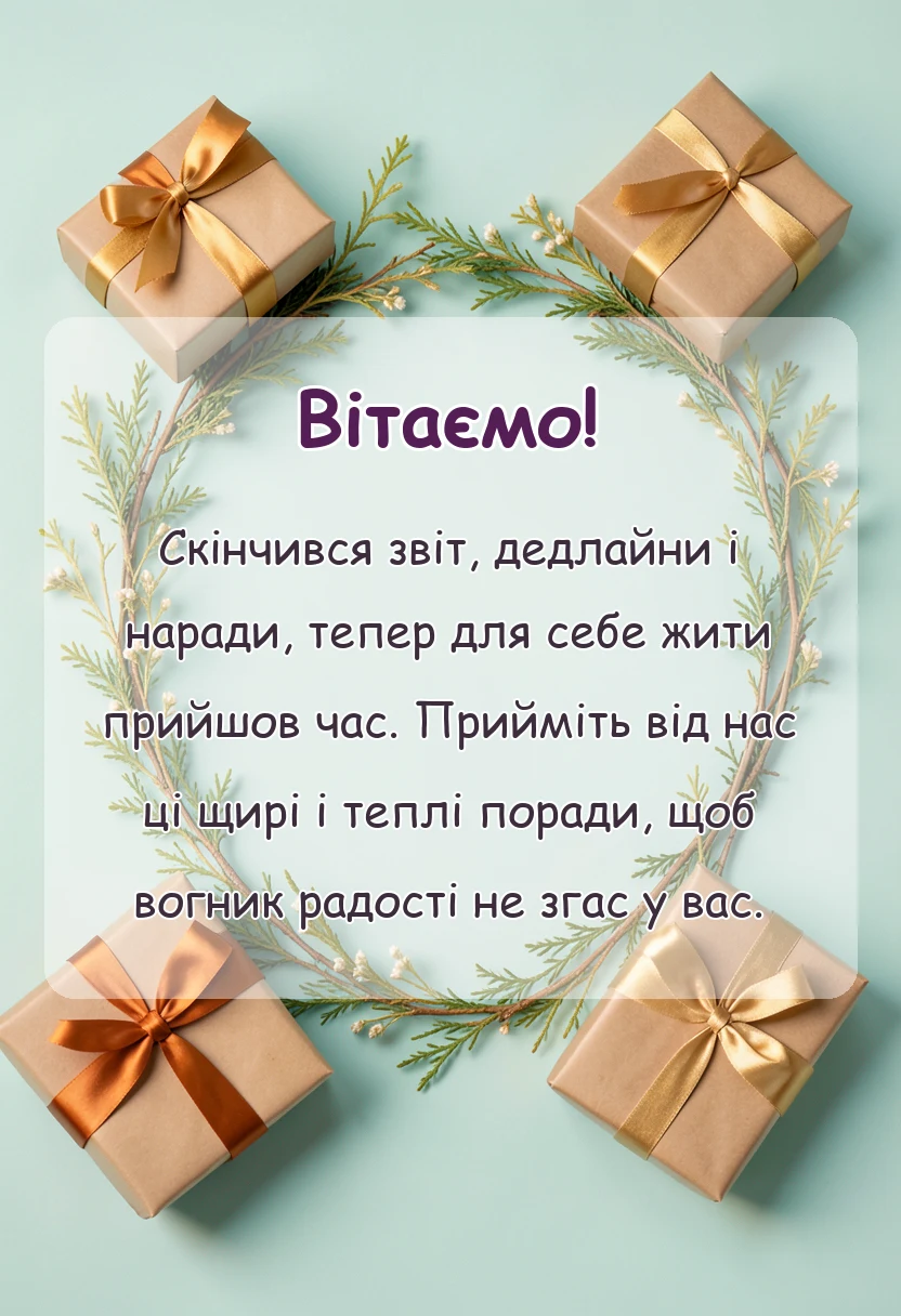 святкова картинка: вірш про пенсію