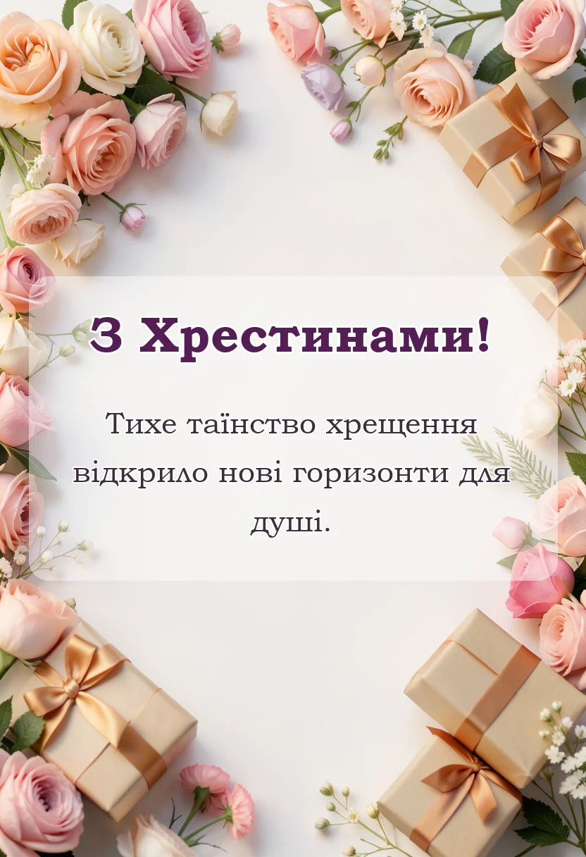 вітальна листівка - картинки на хрестини