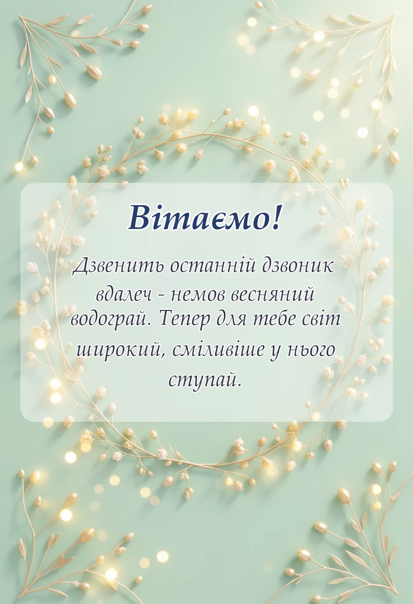 унікальна листівка - картинки з закінченням школи