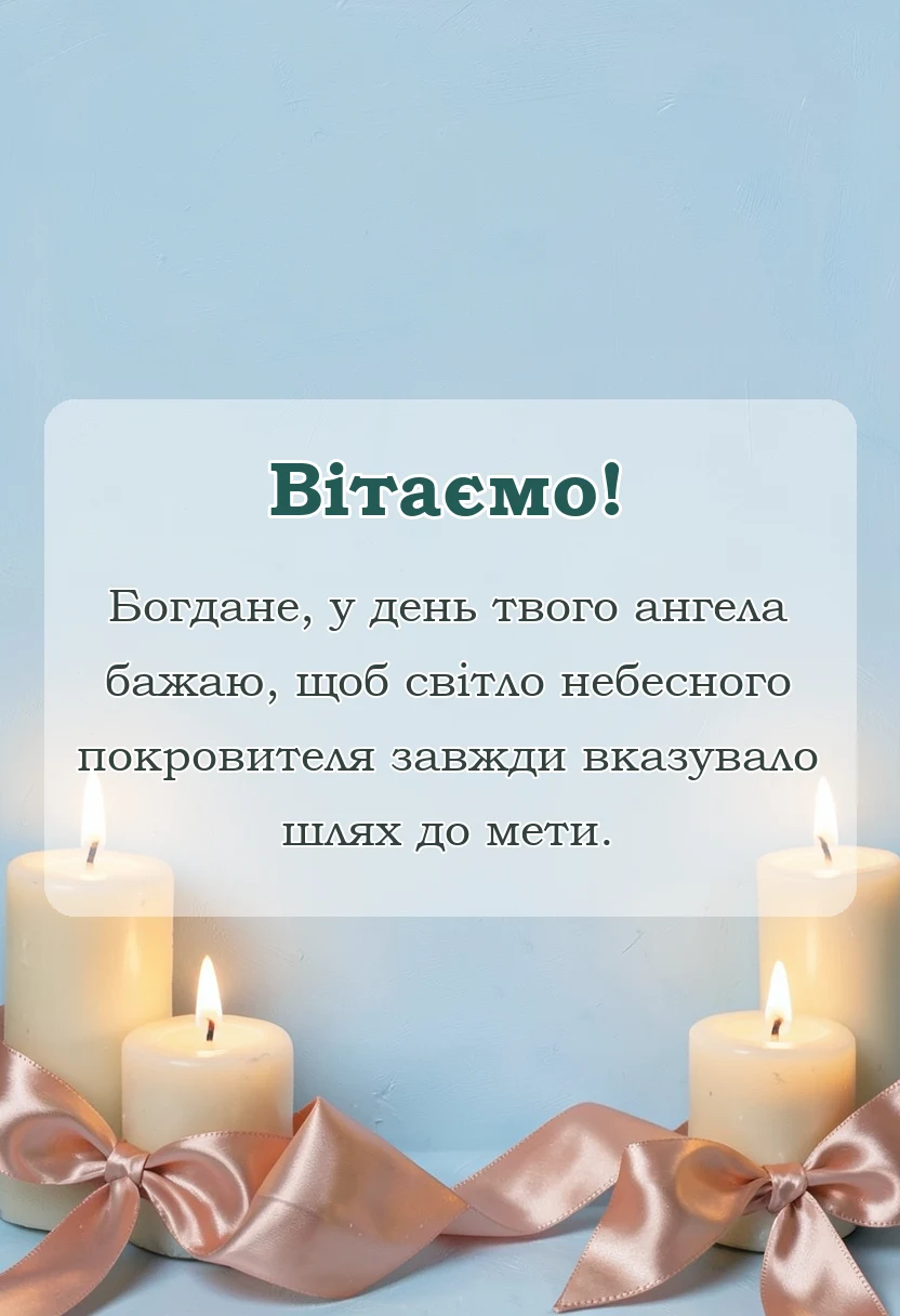 святкова картинка: картинки з днем ангела богдана