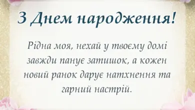 вітальна листівка - привітання з днем народження мамі добірка теплих слів