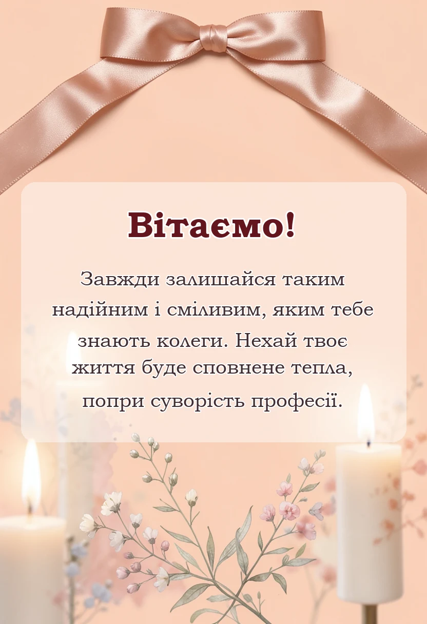 красива листівка: привітання з днем шахтаря