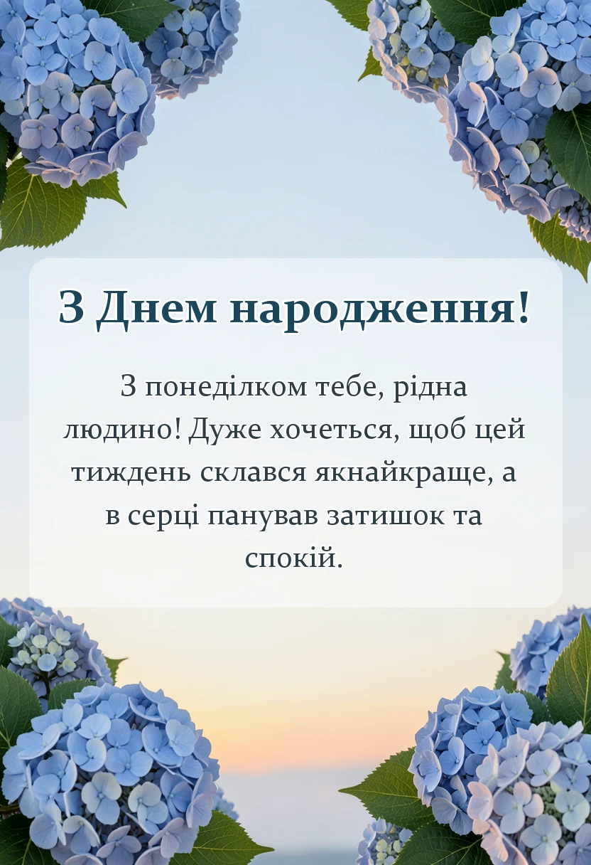 святкова картинка: гарного понеділка та вдалого тижня картинки