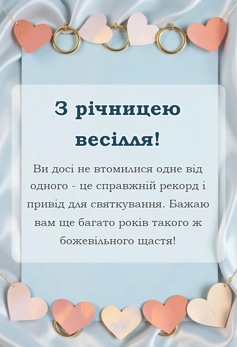 вітальна листівка - картинки з річницею весілля прикольні