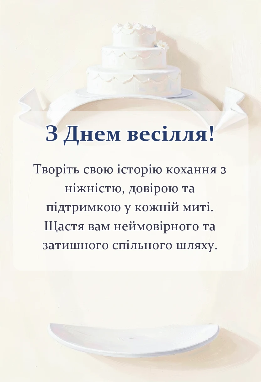 листівка з побажанням - привітання на весілля своїми словами до сліз